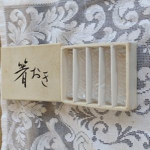 Hashioki Japanese Crystal Chopsticks Rests Set of 5